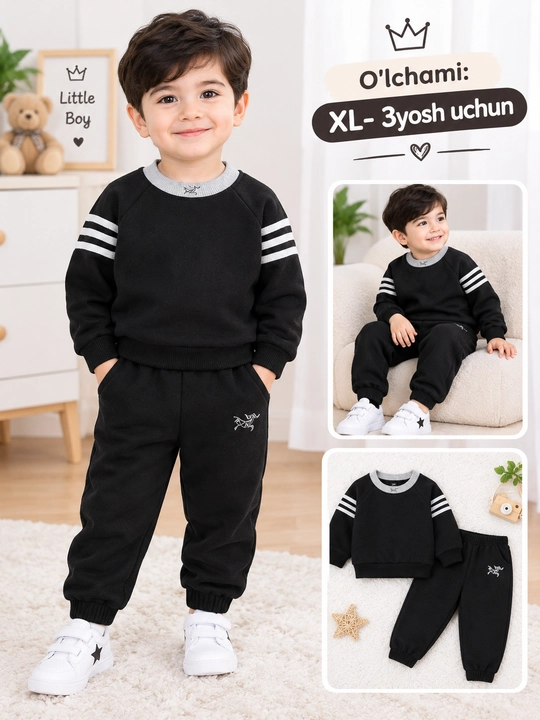 O‘g‘il bolalar uchun sport kostyumi, ikki baho (2 yoshdan 6 yoshgacha) - 