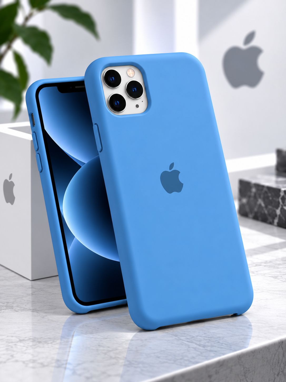 IPhone 11 Pro Max uchun silikon g‘ilof, yumshoq himoya chexol, kamera himoyasi - 