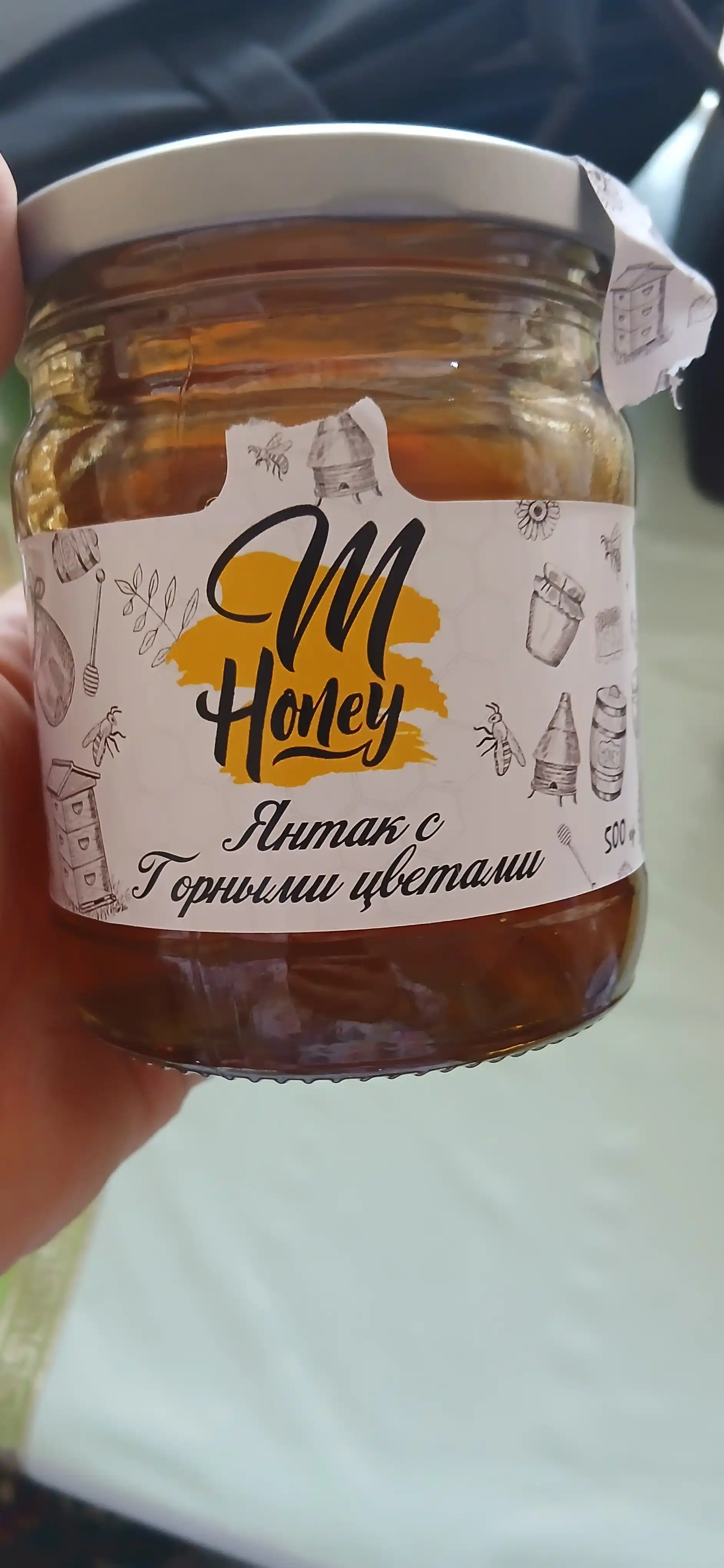 Tabiiy asal M Honey yantoq tog‘ gullari bilan, 500 g