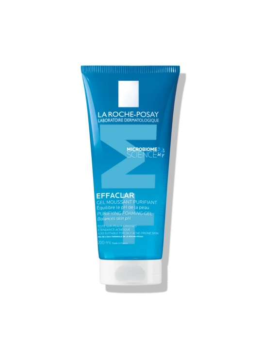Гель очищающий LA ROCHE-POSAY EFFACLAR, пенящийся для чувствительной жирной кожи лица и тела, 200 мл