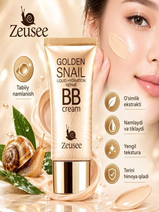 BB krem Golden Snail — namlantiruvchi va tekislovchi krem 50gr - 