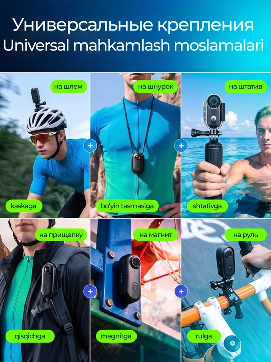 Magnitli mini ekshn-kamera Full HD 1080p Wi-Fi