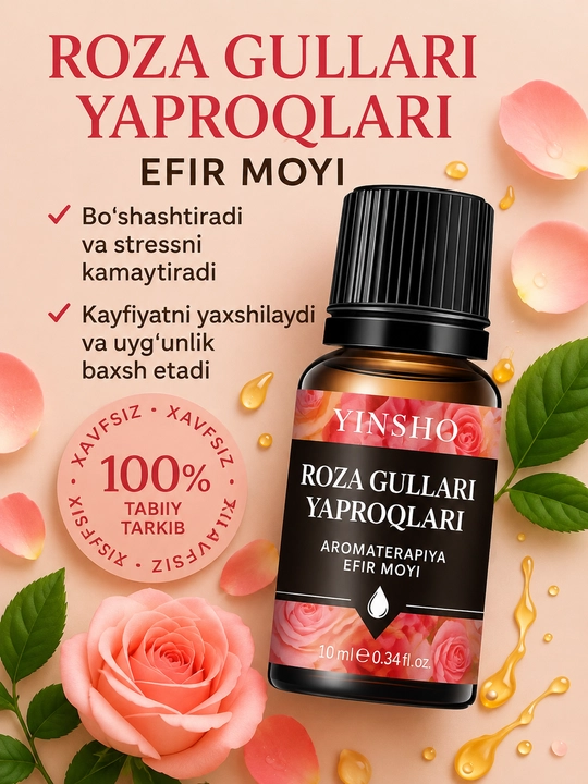 Efir moyli xushbo‘ylantirgich, diffuzorli havo namlagich, avtomobil, uy yoki ofis uchun - 
