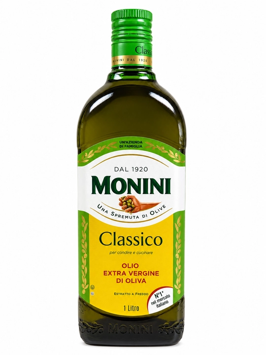 Monini Classico Olio Extra Vergine zaytun yog'i, tozalanmagan, 1 l, 500 ml, 250 ml