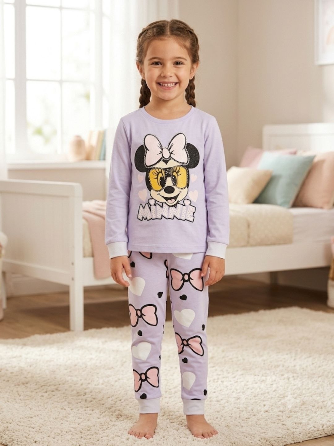 Bolalar uchun yumshoq pijama uzun yengli 1–8 yosh - 