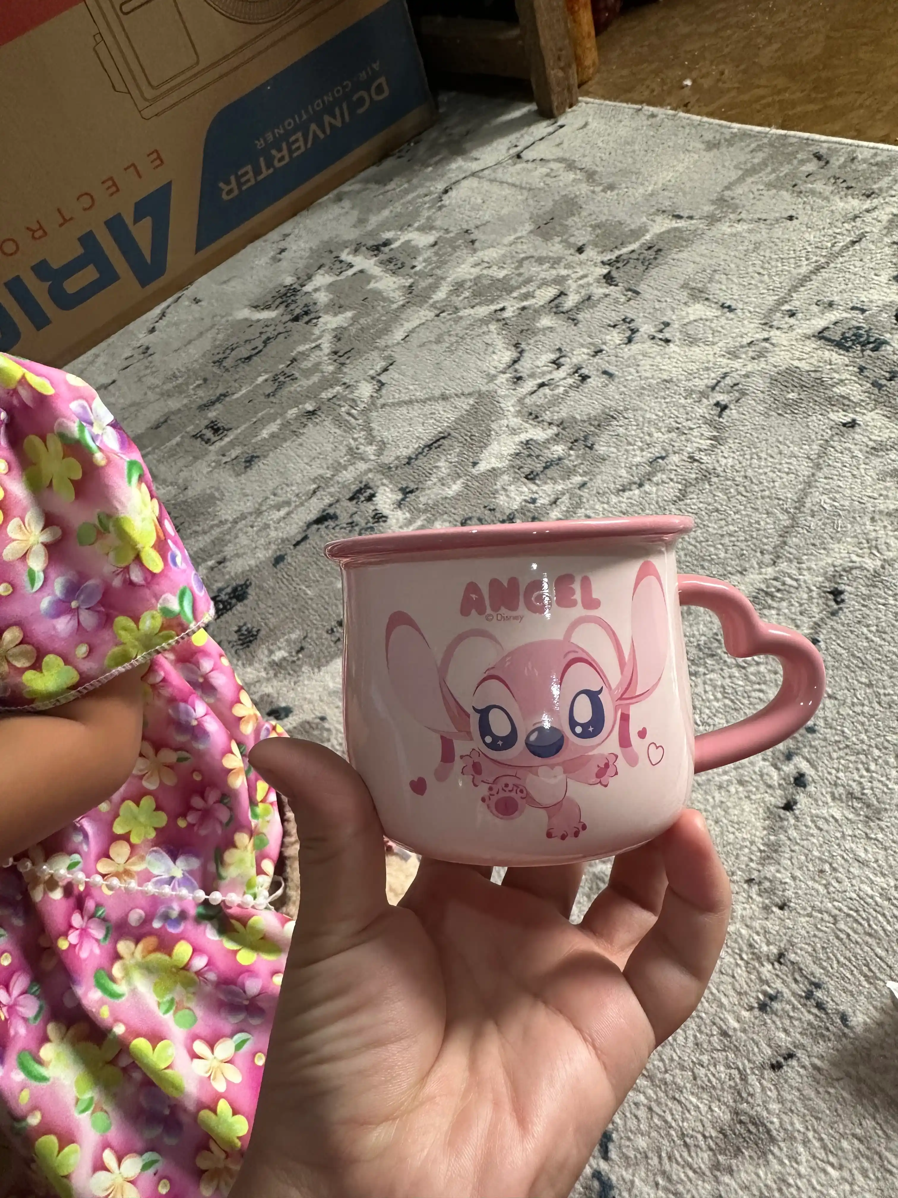 Disney Stitch keramika krujkasi 450ml, katta chashka, sovg‘abop anime krujka