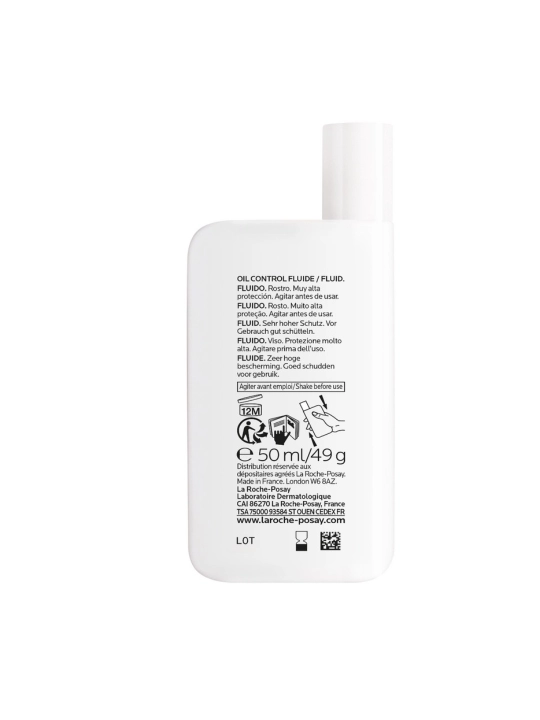 Yuz uchun quyoshdan himoya qiluvchi matlashtiruvchi suyuqlik SPF  50+ / PPD 56, LA ROCHE-POSAY ANTHELIOS UVMUNE 400, 50 ml