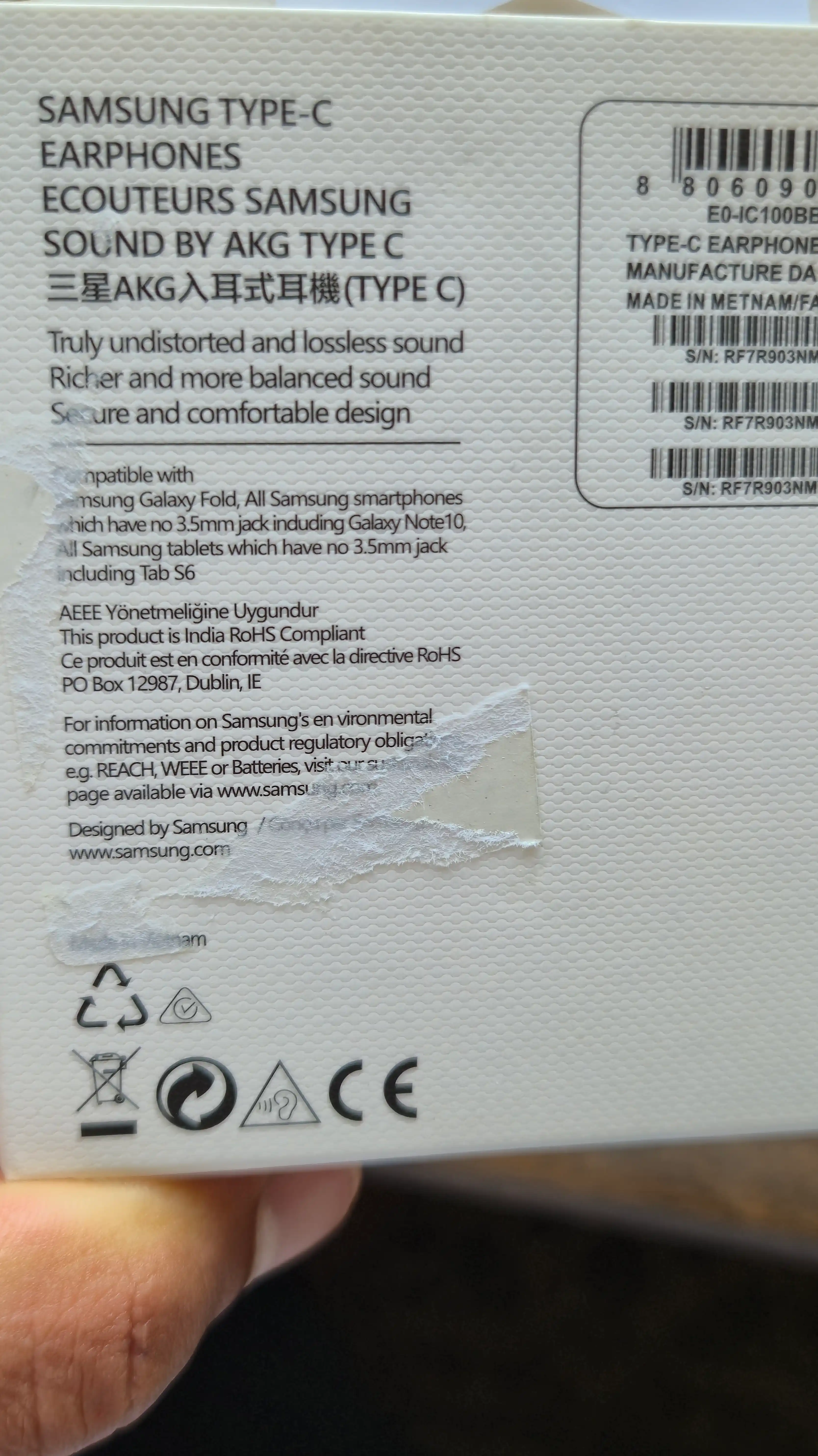 Наушники с разъемом Type-C для Android и Samsung AKG