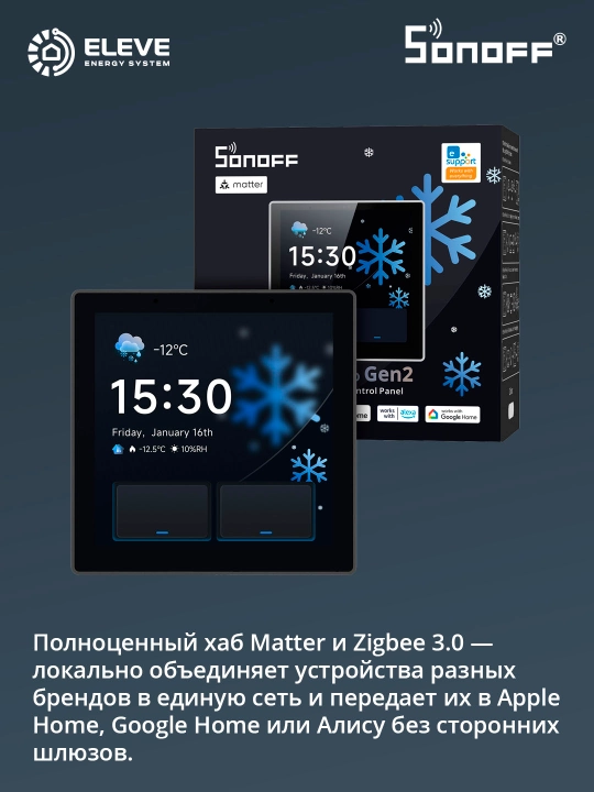 Панель управления Sonoff NSPanel Pro Gen2 Графит