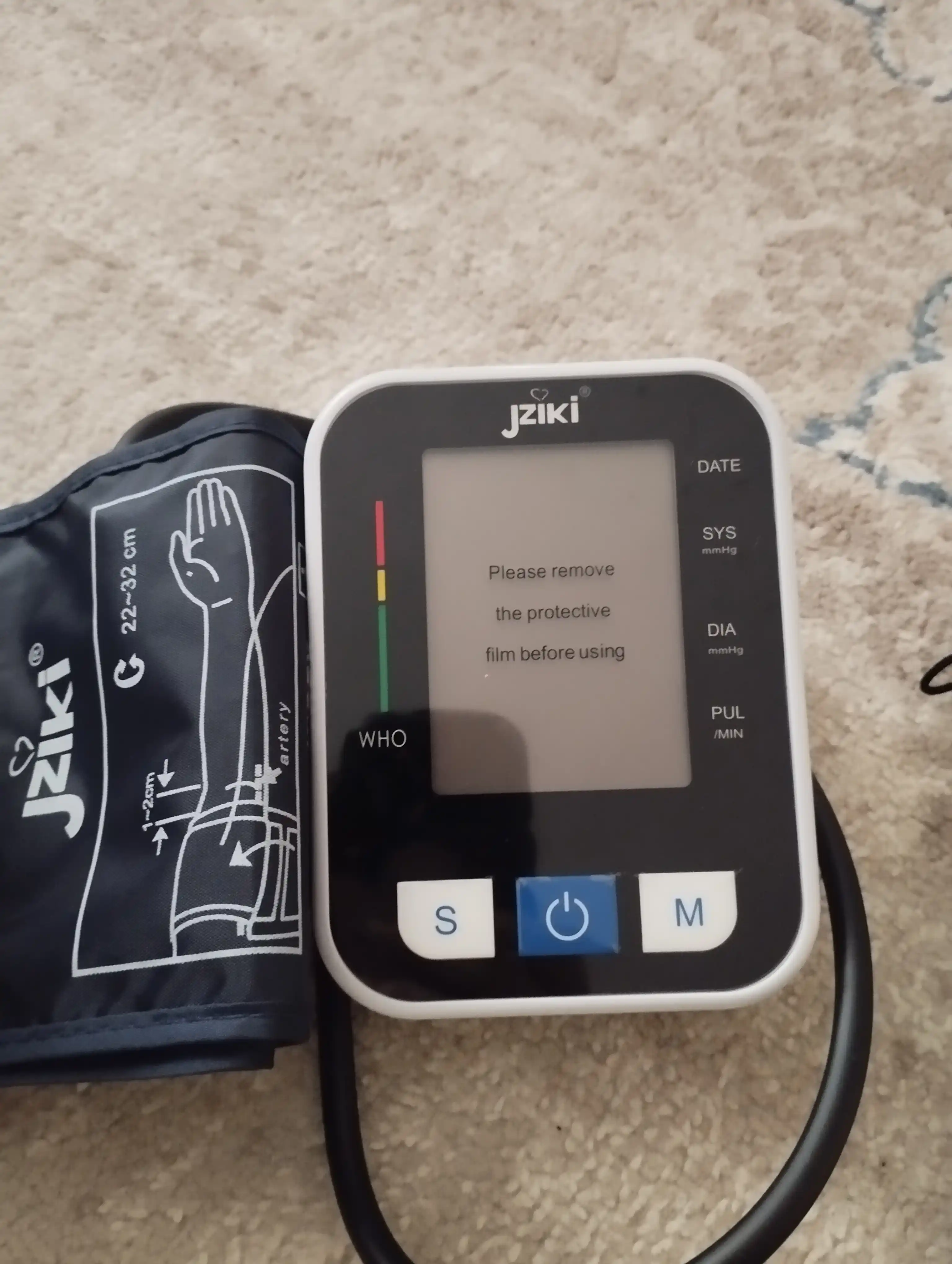 Avtomatik tonometr JZIKI ZK-B872 bosimni oʻlchash uchun, ovozli qoʻllanma bilan, elektron