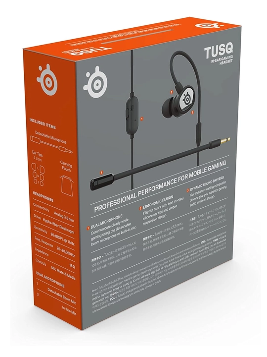 SteelSeries TUSQ Проводные Внутриканальные Игровые Наушники