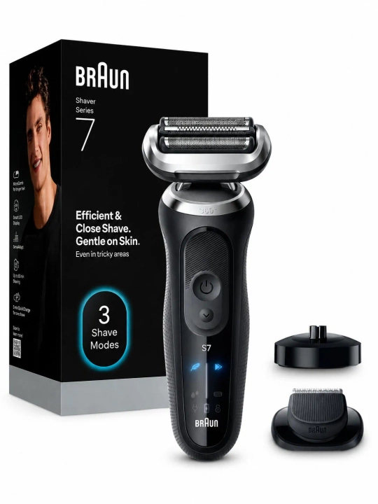 Электробритва BRAUN Series 7 72-N4200csBLK для сухого и влажного бритья,мужская