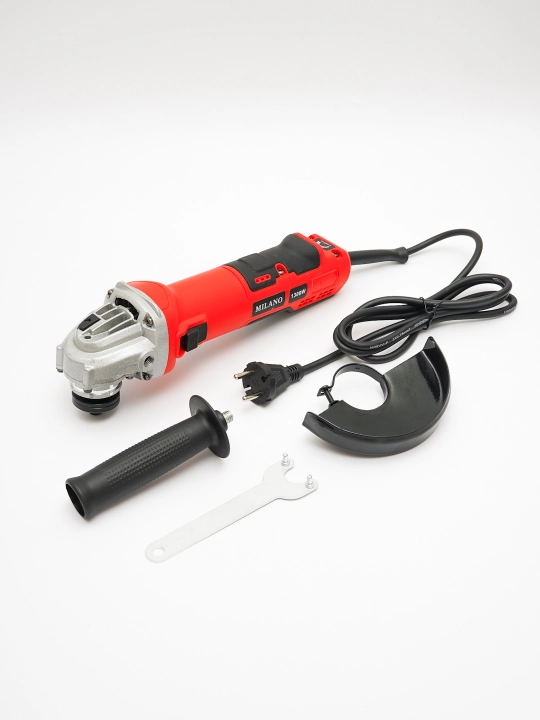 Kuchi 1300 W bolgarka MILANO, 125 mm diametr diskli, tezligi boshqaruvchan