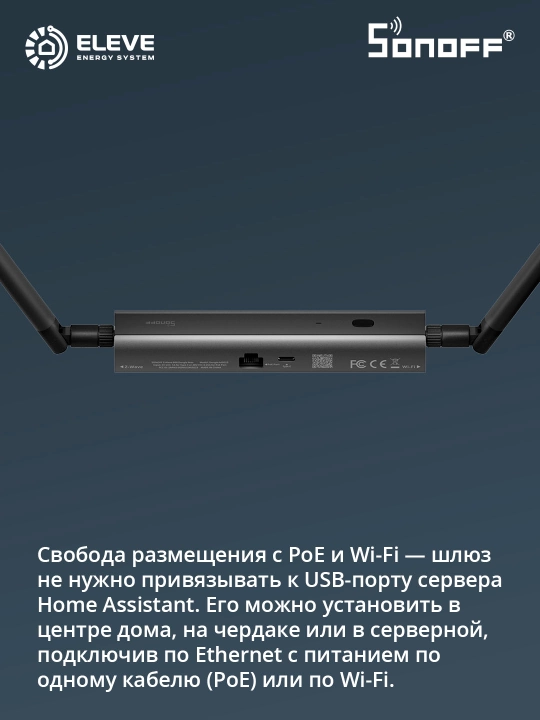 Донгл Sonoff Z-Wave PoE Max