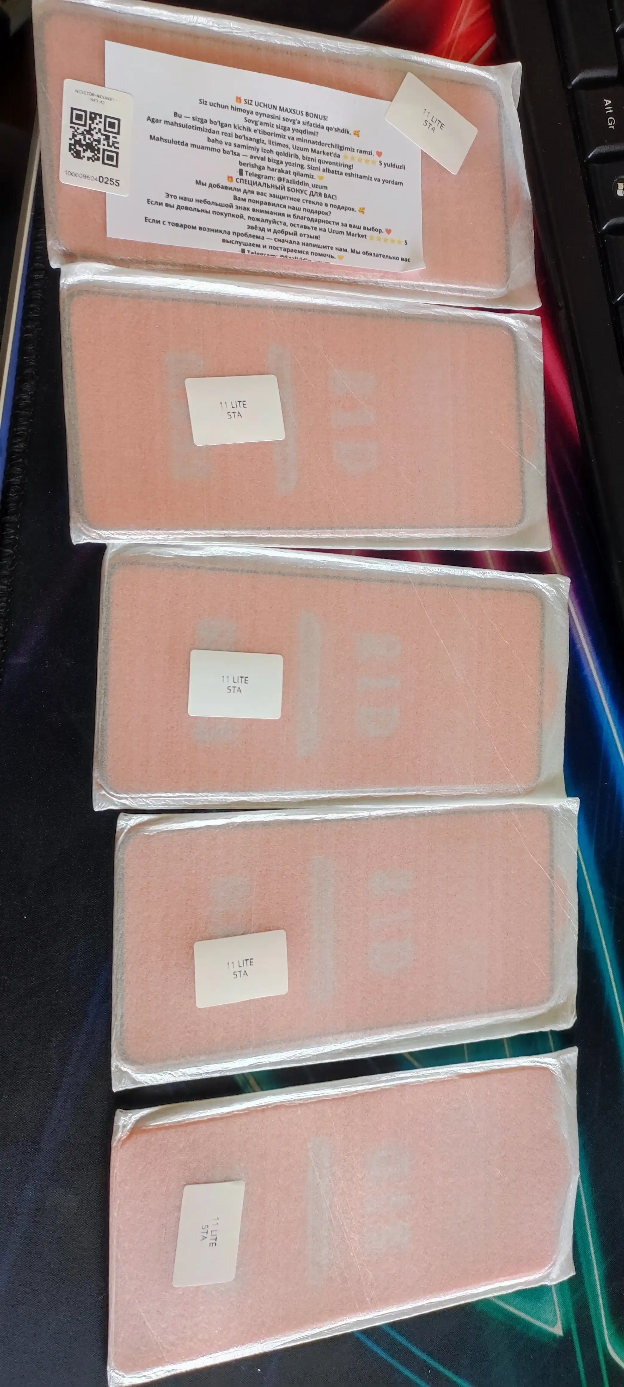 Redmi - 4, 5, 6, 7, 8, 9, 10, 11, 12, 13, 14, NOTE, NOTE PRO, NOTE PRO uchun himoya oynasi