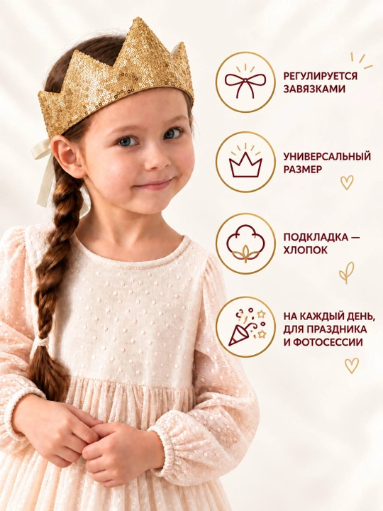 Qizaloqlar uchun obodok- toj, Tug‘ilgan kun, fotosessiya va chiroyli obrazlar uchun - 