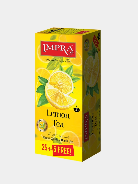 IMPRA qora choyi, Limon, 1,7 grammli 30 ta paketcha