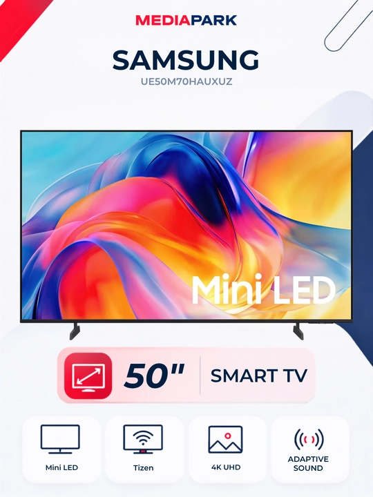Телевизор Samsung UE50M70HAUXUZ Mini LED 4K TV 2026 - 