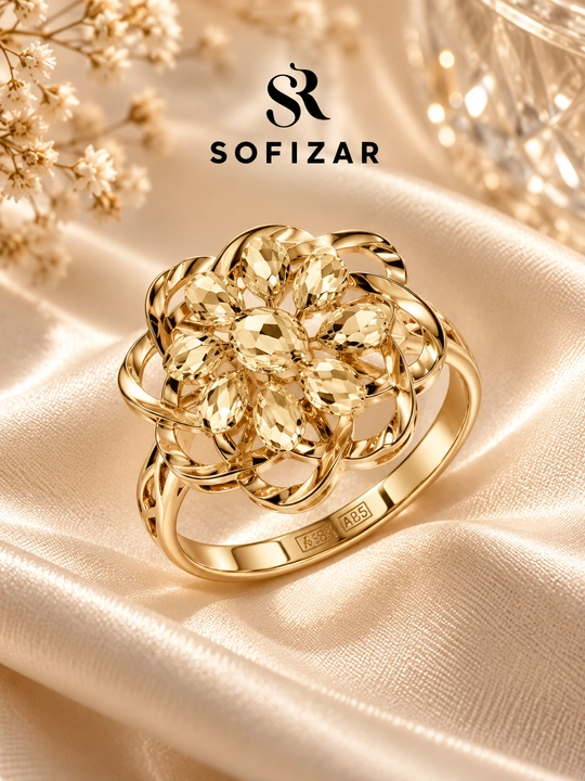 Золотое кольцо Sofizar 585 пробы, 2 г, артикул 182002013 - 