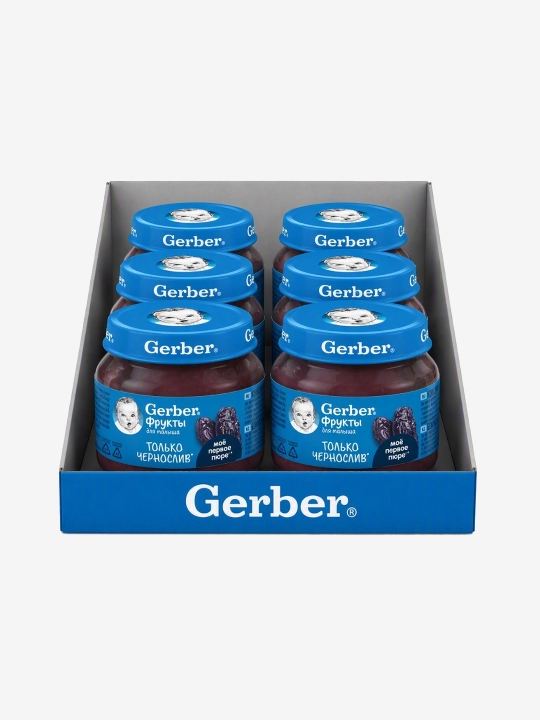 GERBER bolalar mevali pyuresi, 6x80g