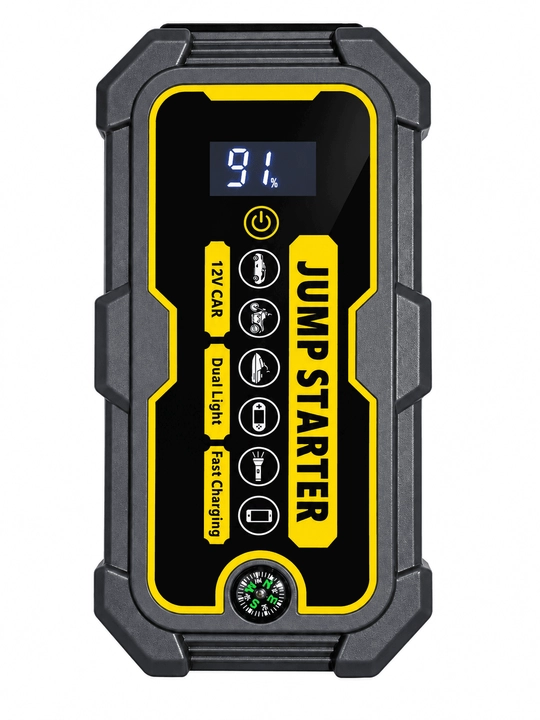 Avtomobil uchun Jump Starter ishga tushirish qurilmasi, Power Bank, LED fonarli