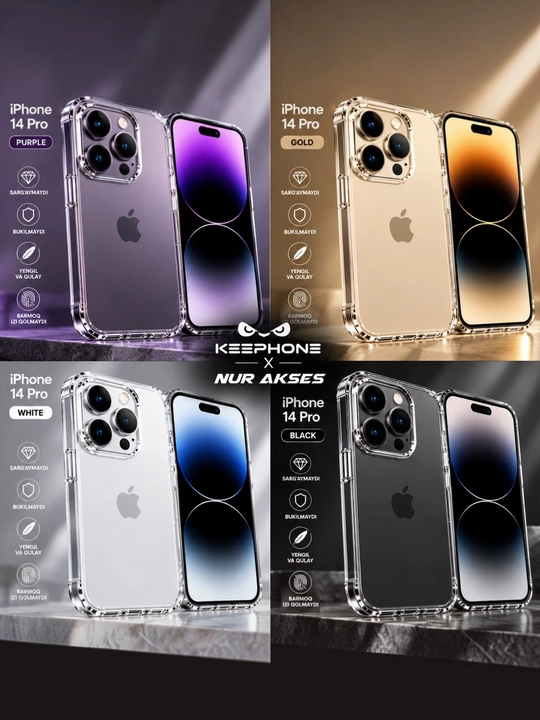 Прозрачные чехлы для iPhone 13 pro max/14 pro