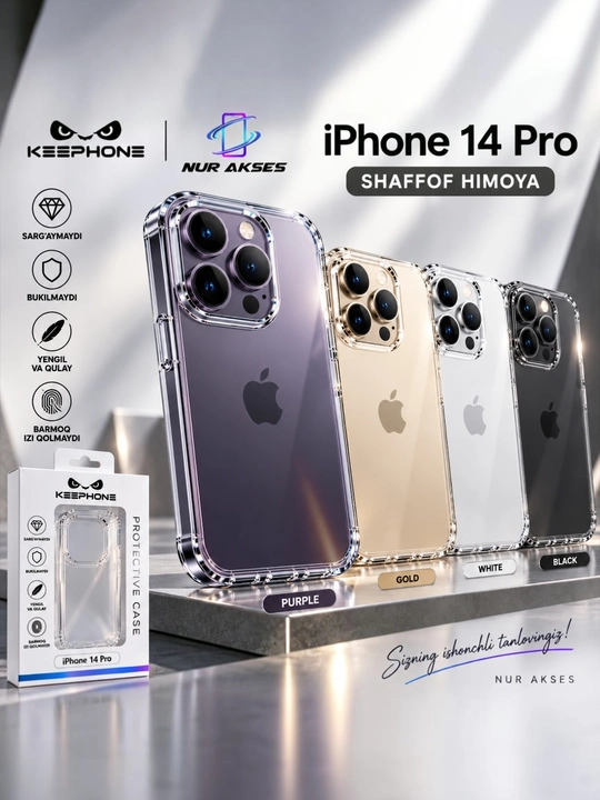 Прозрачные чехлы для iPhone 13 pro max/14 pro