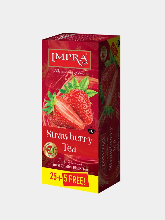 IMPRA qora choyi, Qulupnay, 1,7 grammli 30 ta paketcha