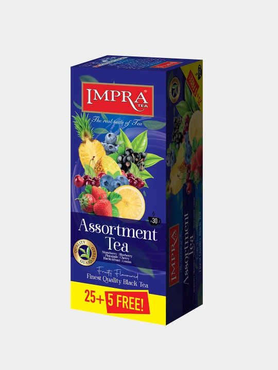 Qora choy IMPRA, Multifrukt, 1,7 grammli 30 ta paketcha