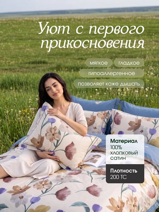 Sleep & Beyond organik choyshablari AQSH satin 100% paxta