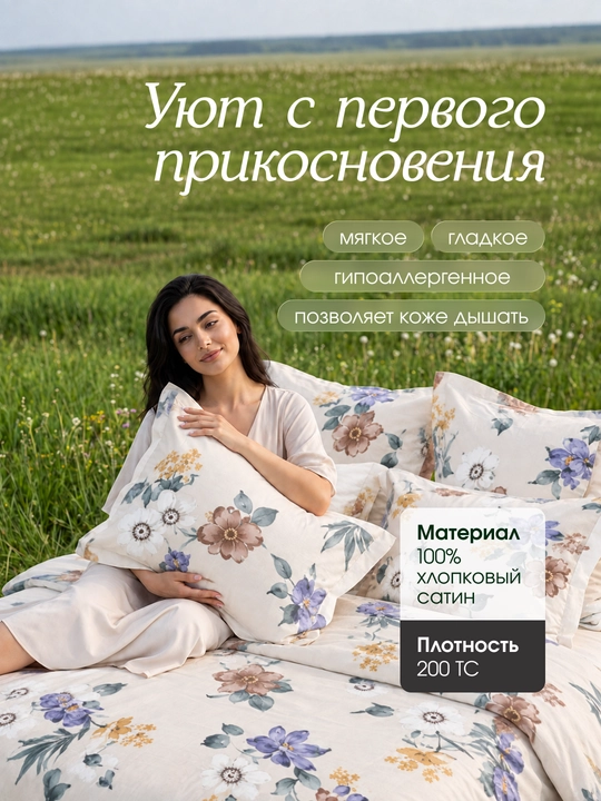 Sleep & Beyond organik choyshablari AQSH satin 100% paxta