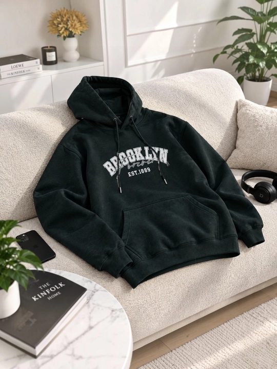 "Brooklyn EST. 1889", толстовка с капюшоном, оверсайз