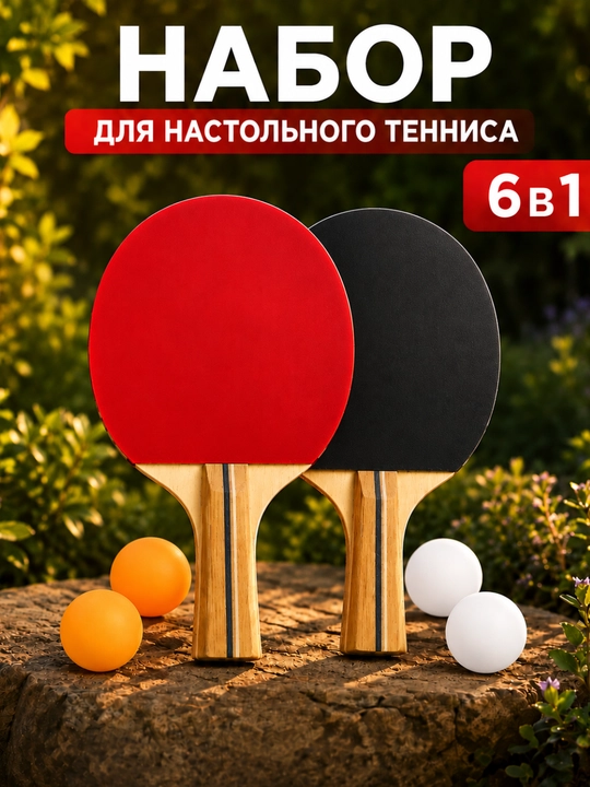 Stol tennis raketka 2 talik toplam, g'ilofli stol tenis raketka
