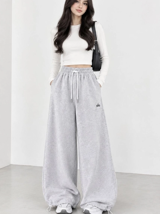 Ayollar va qizlar uchun keng sport shimlari, kundalik Baggy jogger