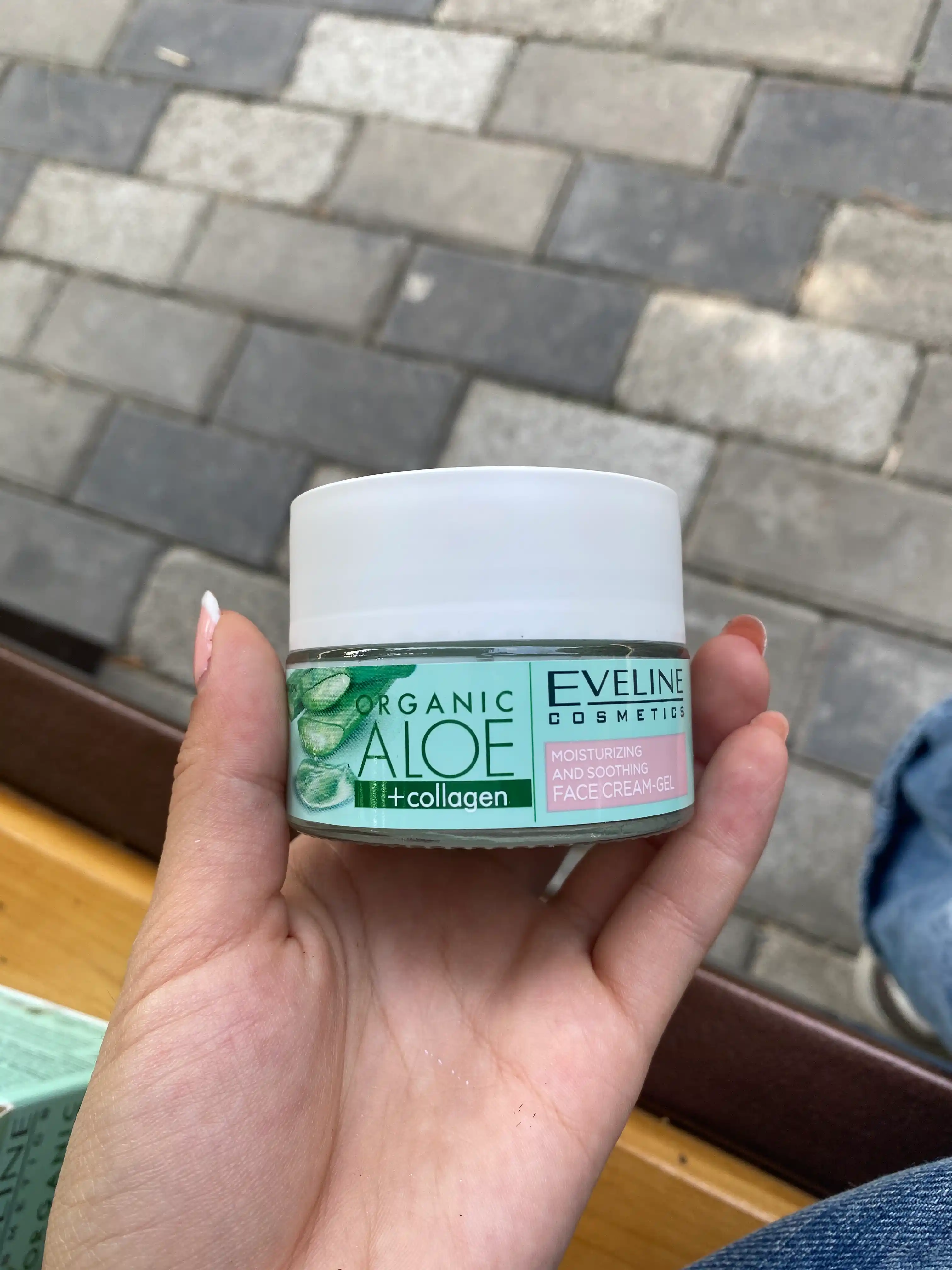 Крем-гель для лица Eveline Organic Aloe + Collagen, увлажняющий, 50 мл