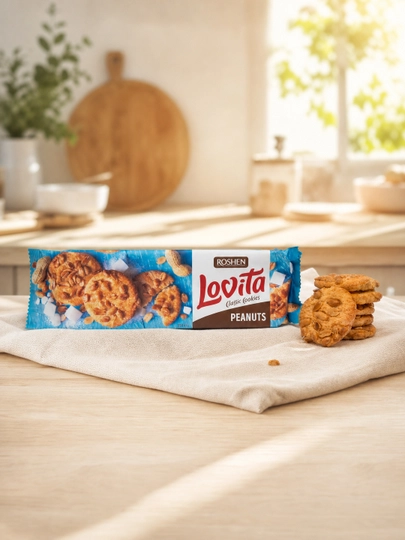Pechenye Roshen Lovita yeryong'oqlari, 150 g