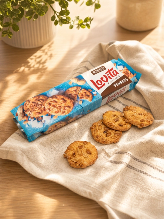 Печенье Roshen Lovita Арахис, 150 г - 