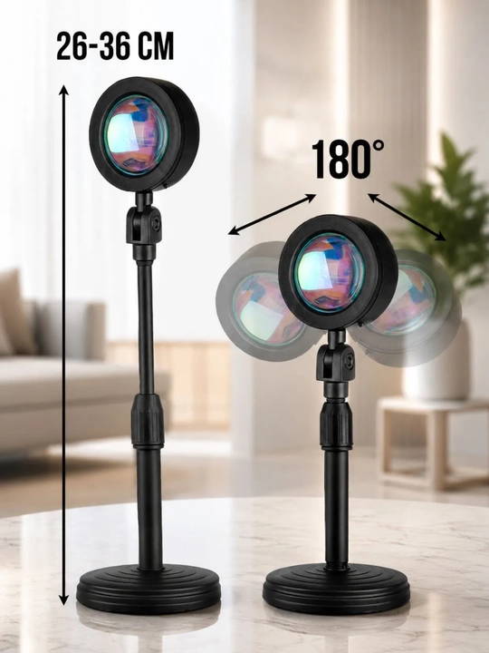 Лампа Закат, RGB 16 цветов на пульте управления,  Sunset lamp