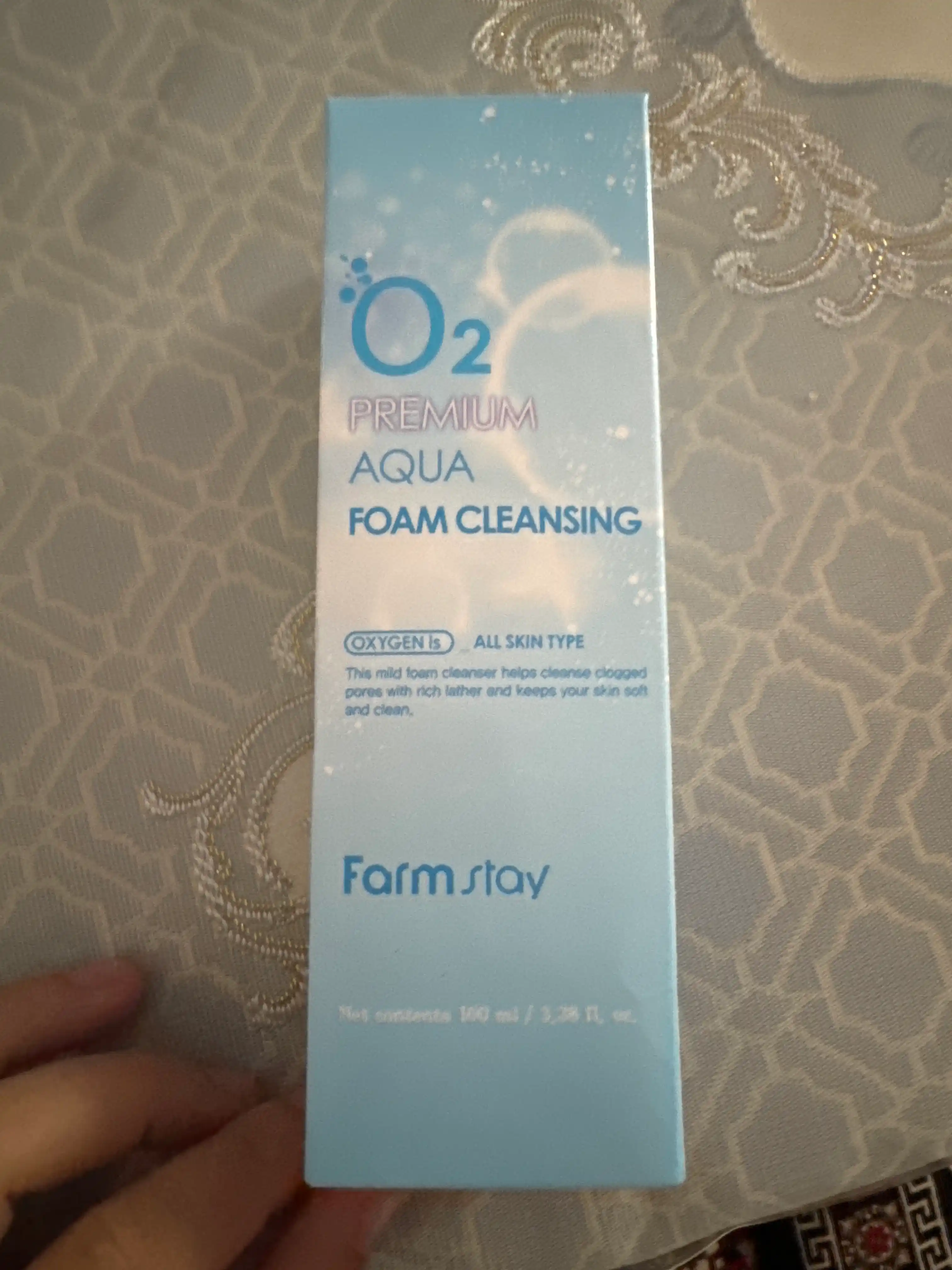 Очищающая кислородная пенка Farmstay O2 Premium Aqua Cleansing Foam для умывания лица