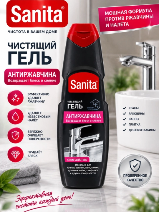 Gel Antirzhavchina Sanita, 500 gr - 