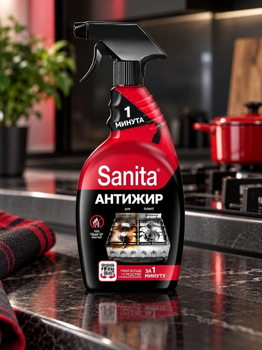 Чистящее средство для кухни Sanita, 500 мл