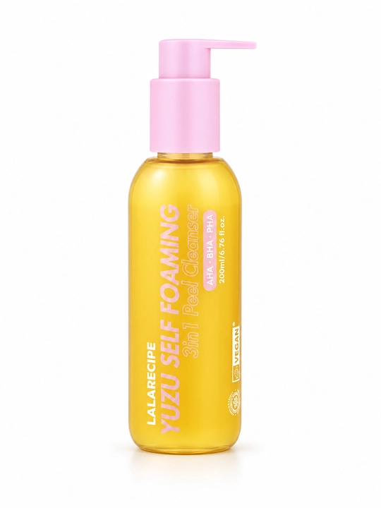LALARECIPE Yuzu 3in1 yuz yuvish ko‘pigi, 200 ml - 