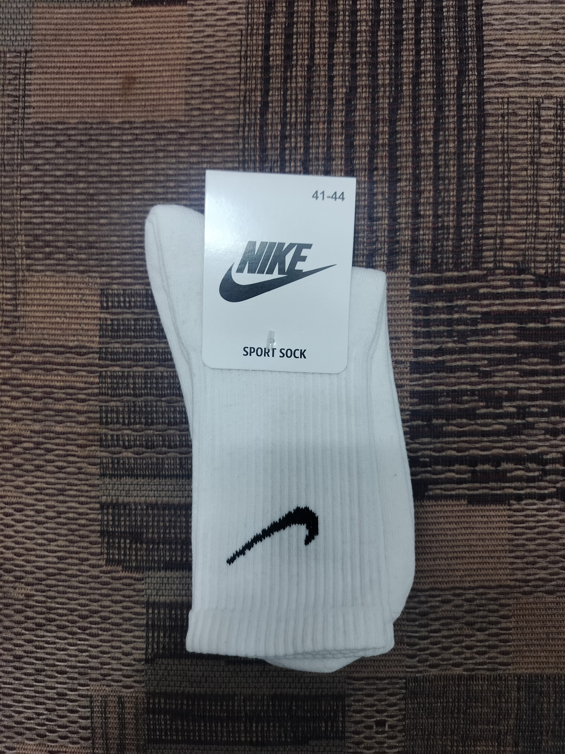 Erkaklar va ayollar sport paypog‘i, uzun paypoq paxtali, Nike paypoq, oq va qora paypoq