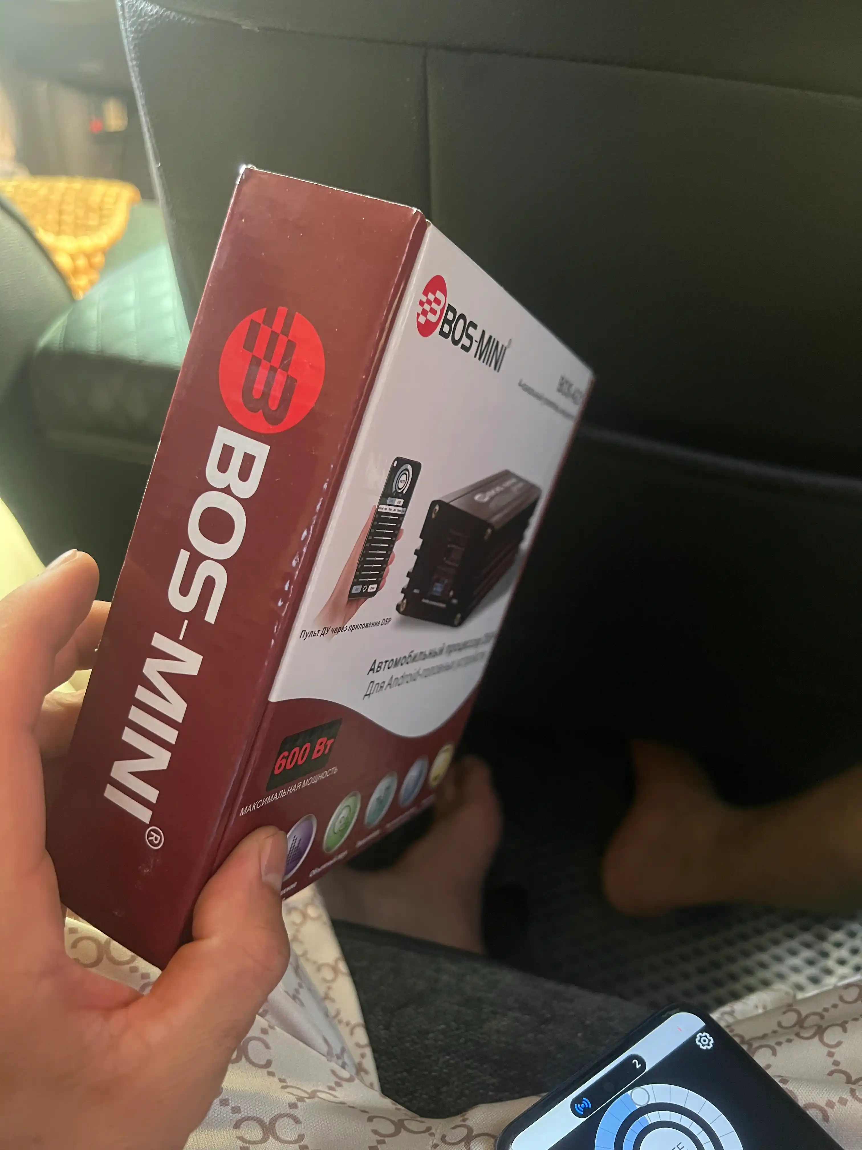 BOS-MINI BOS-A21 4 kanalli DSP kuchaytirgich, 600 W, Android magnitola uchun