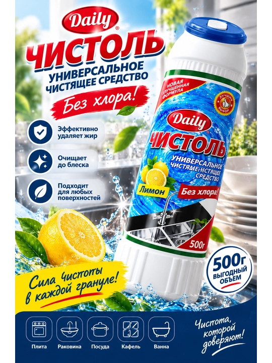 Chistol Daily 500g, 15 dona - 
