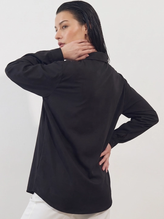 Ayollar klassik ko‘ylagi, uzun yengli bluzka, ofis uchun rubashka — ELLY FASHION