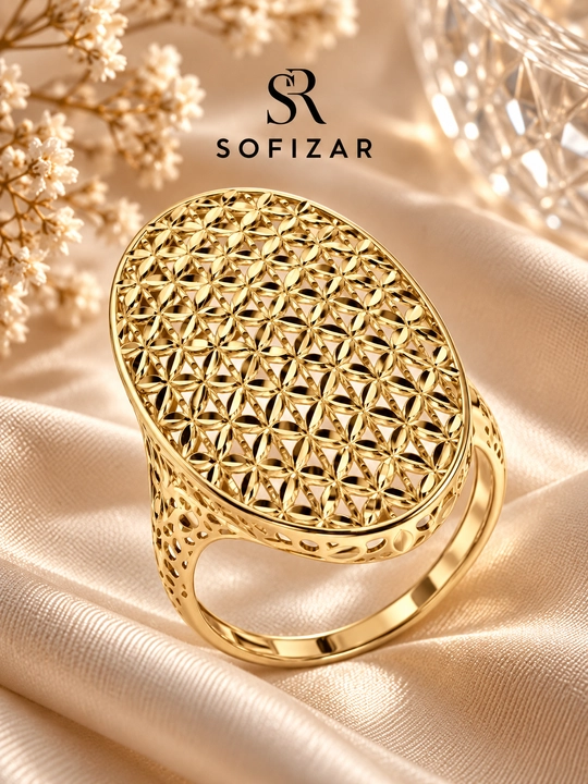 Золотое кольцо Sofizar 585 пробы, 2,8 г, артикул 182002026 - 