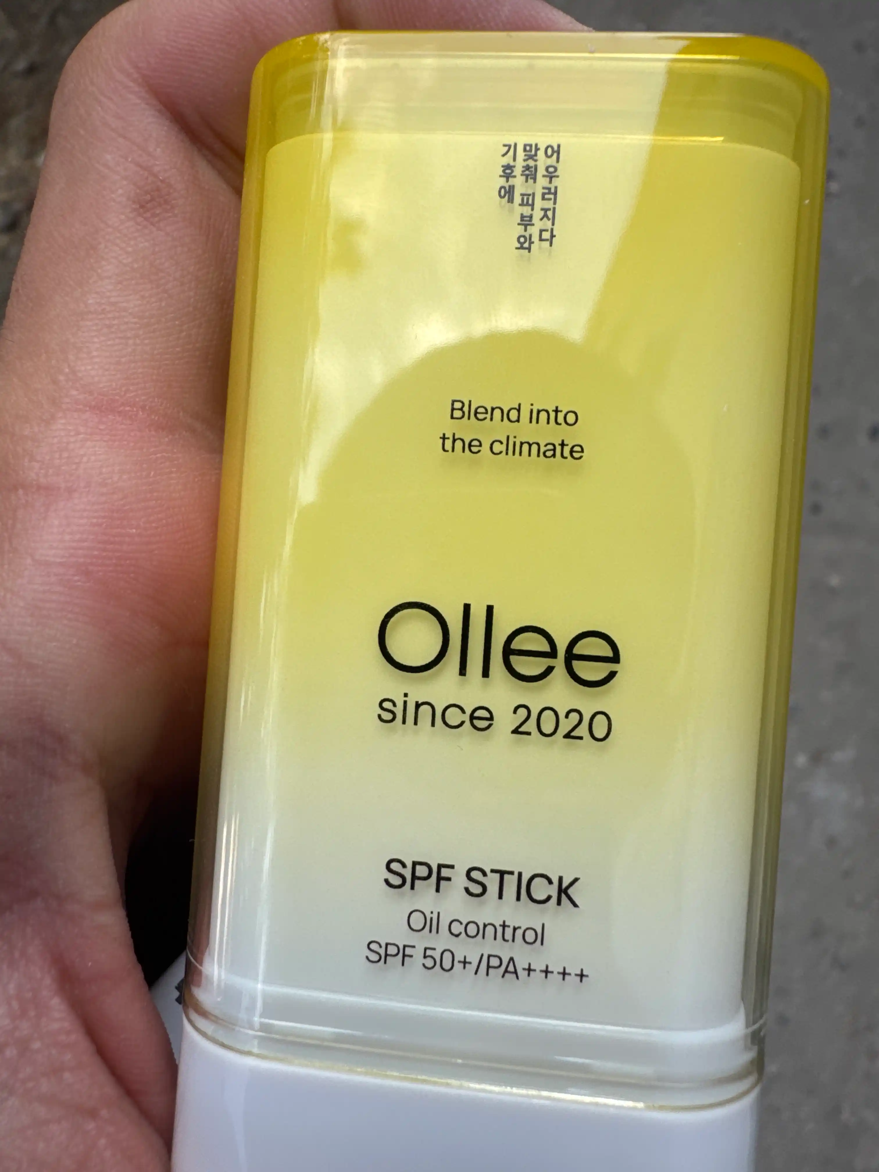 Makiyaj ustidan yangilash uchun 19 g SPF50+ matlovchi OLLEE yuz uchun quyoshdan himoyalovc