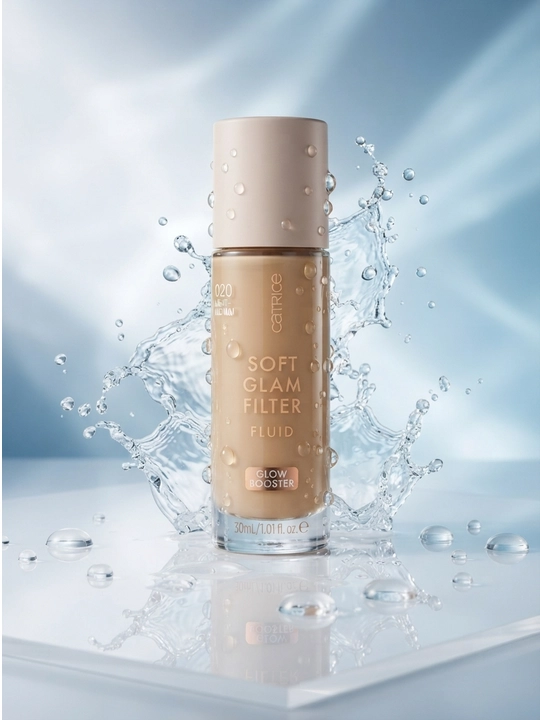 Flyuid Catrice Soft Glam Filter, yumshoq porlash effekti bilan, 30 ml
