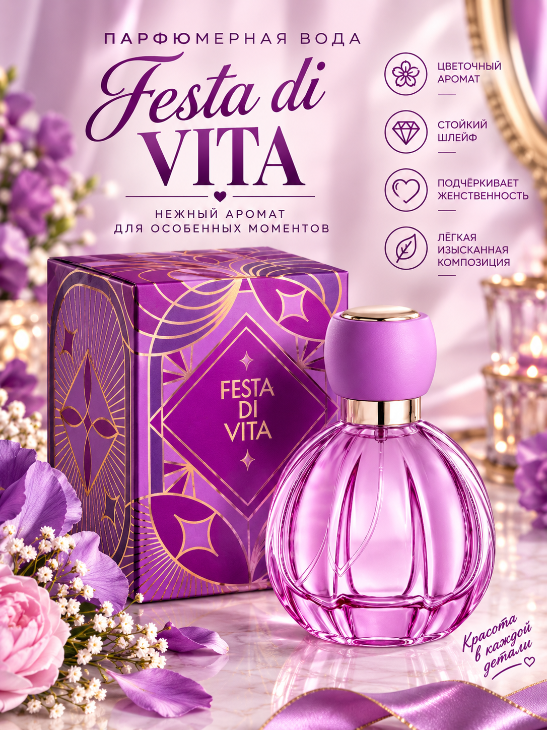 Парфюмерная вода для женщин Festa Di Vita - 